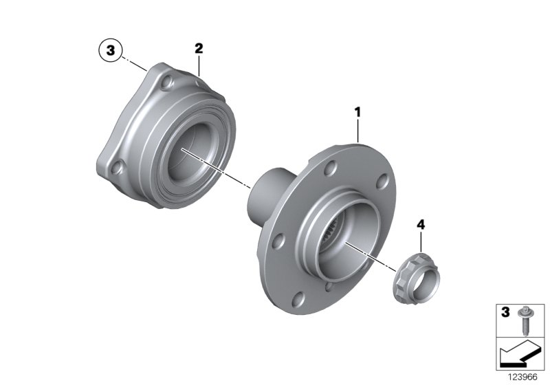 BMW 33326764563 - Wheel hub, bearing Kit parts5.com