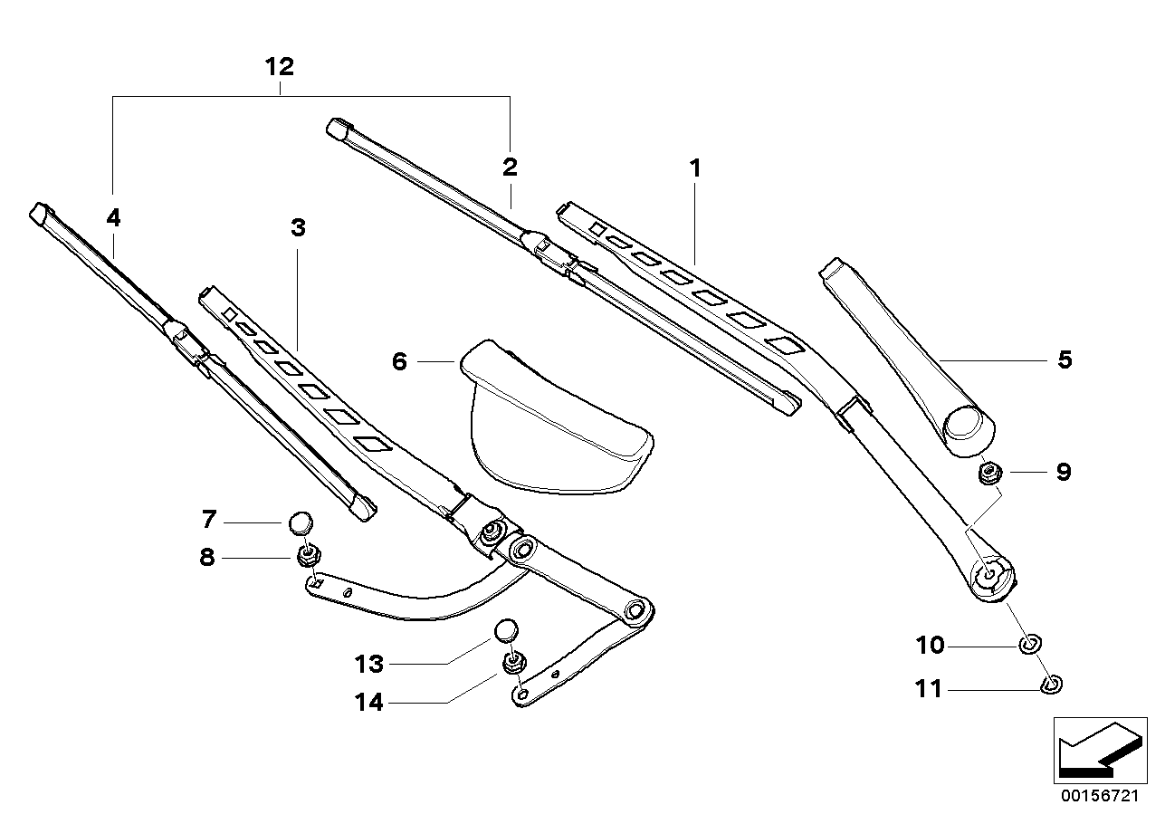 BMW 61 61 0 431 438 - Μάκτρο καθαριστήρα www.parts5.com