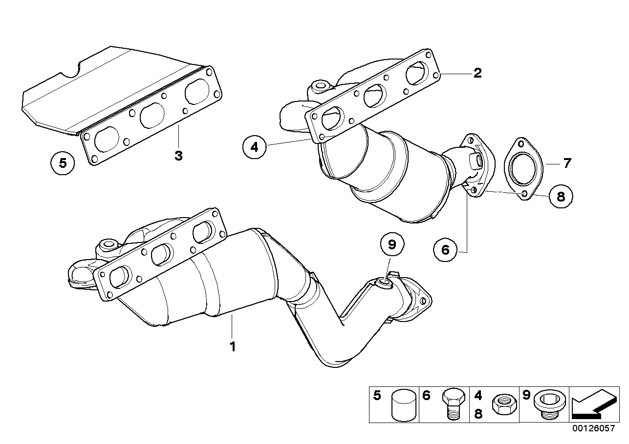 BMW 11 62 1 732 969 - Gasket, exhaust manifold parts5.com