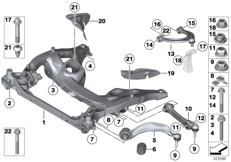 BMW 07 11 9 906 495 - Juego de reparación, suspensión de ruedas www.parts5.com