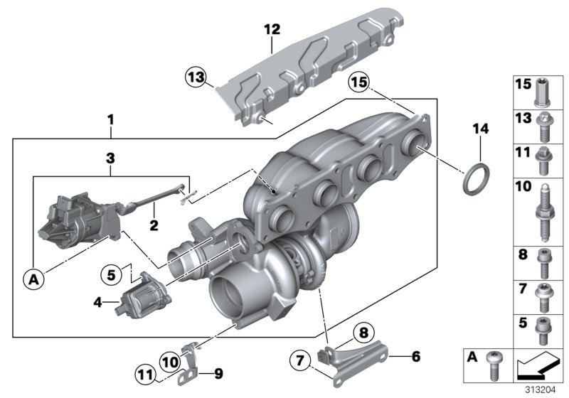 BMW 11 65 7 625 293 - Прокладка, выпускной коллектор www.parts5.com