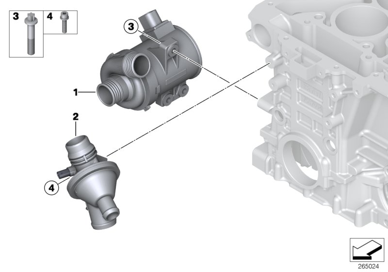 BMW 1153 8 635 689 - Termostaatti, jäähdytysneste www.parts5.com