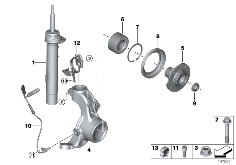 BMW 07 11 9 934 760 - Kit de roulements de roue www.parts5.com