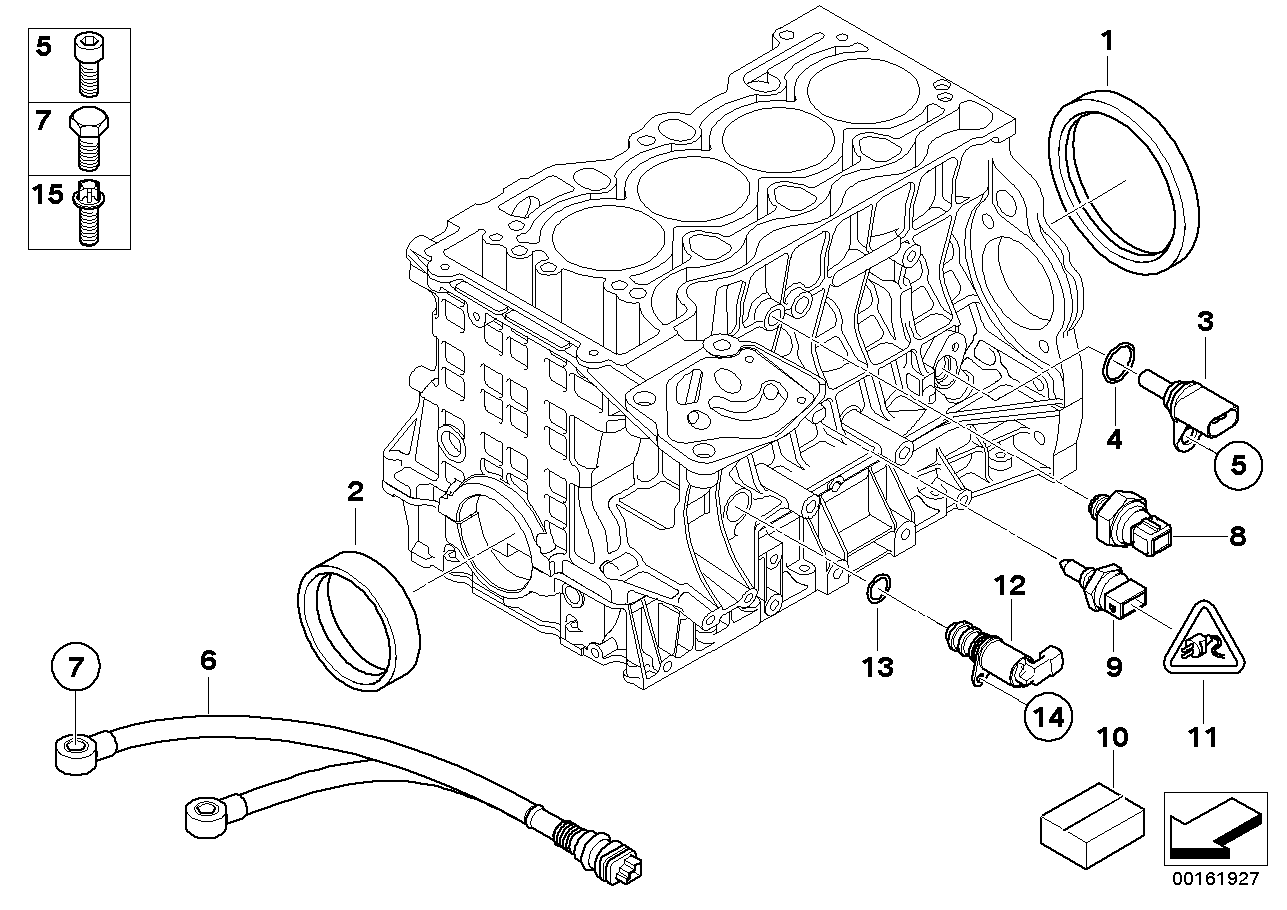 BMW 13 62 7 594 047 - Σηματοδ. παλμών, στροφ. άξονας www.parts5.com