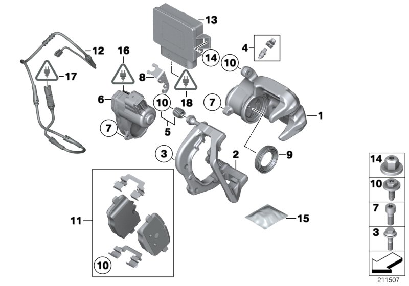 BMW 34216793051 - Guide Sleeve Kit, brake caliper parts5.com