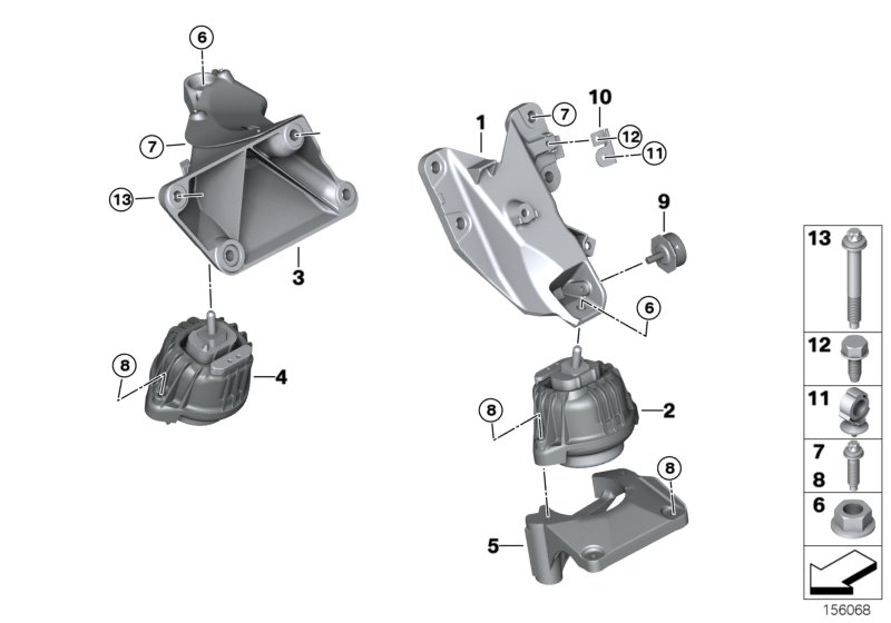 BMW (BRILLIANCE) 22 11 6 760 330 - Holder, engine mounting www.parts5.com