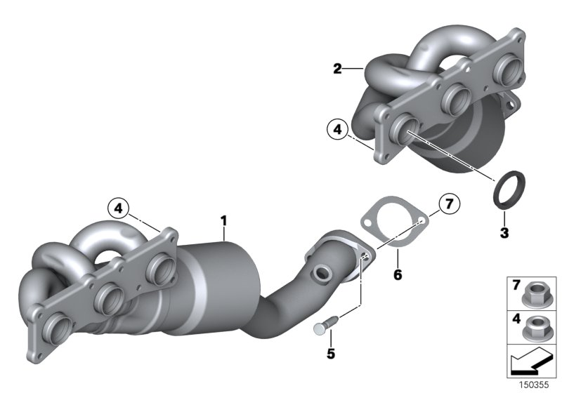 BMW 18407530553 - Catalytic Converter www.parts5.com