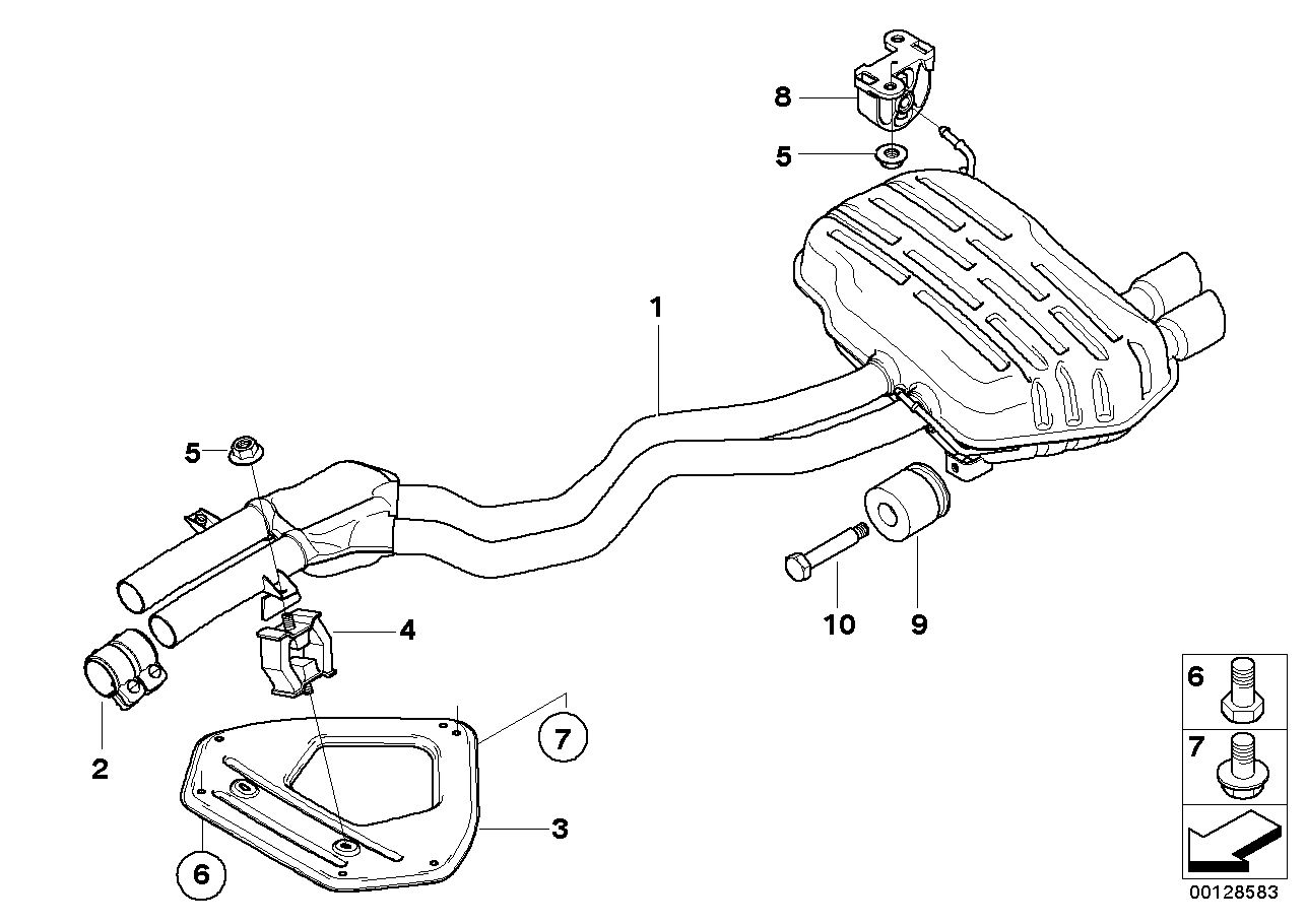 BMW 18107520237 - Exhaust Pipe www.parts5.com