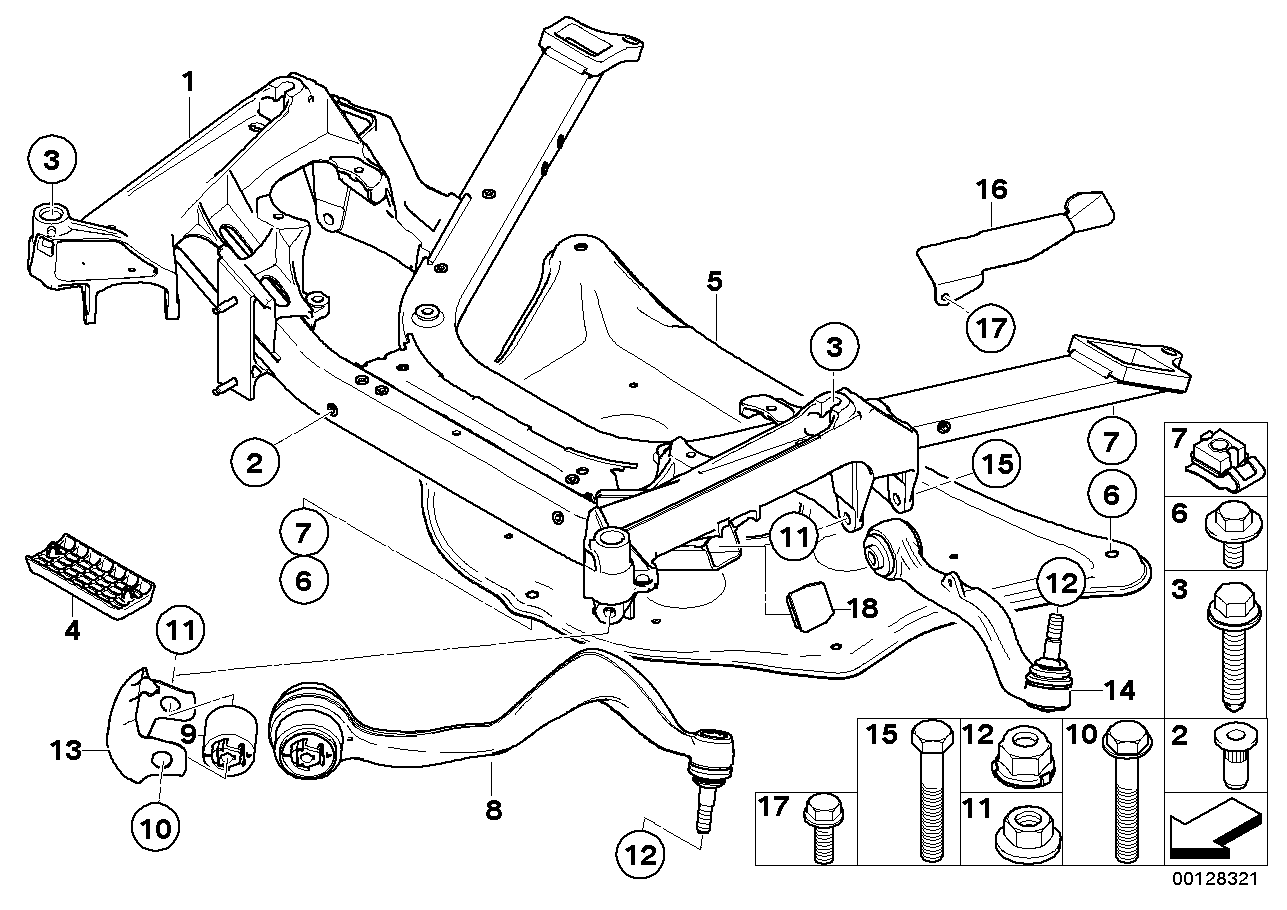 BMW 31126765991 - Сайлентблок, рычаг подвески колеса www.parts5.com