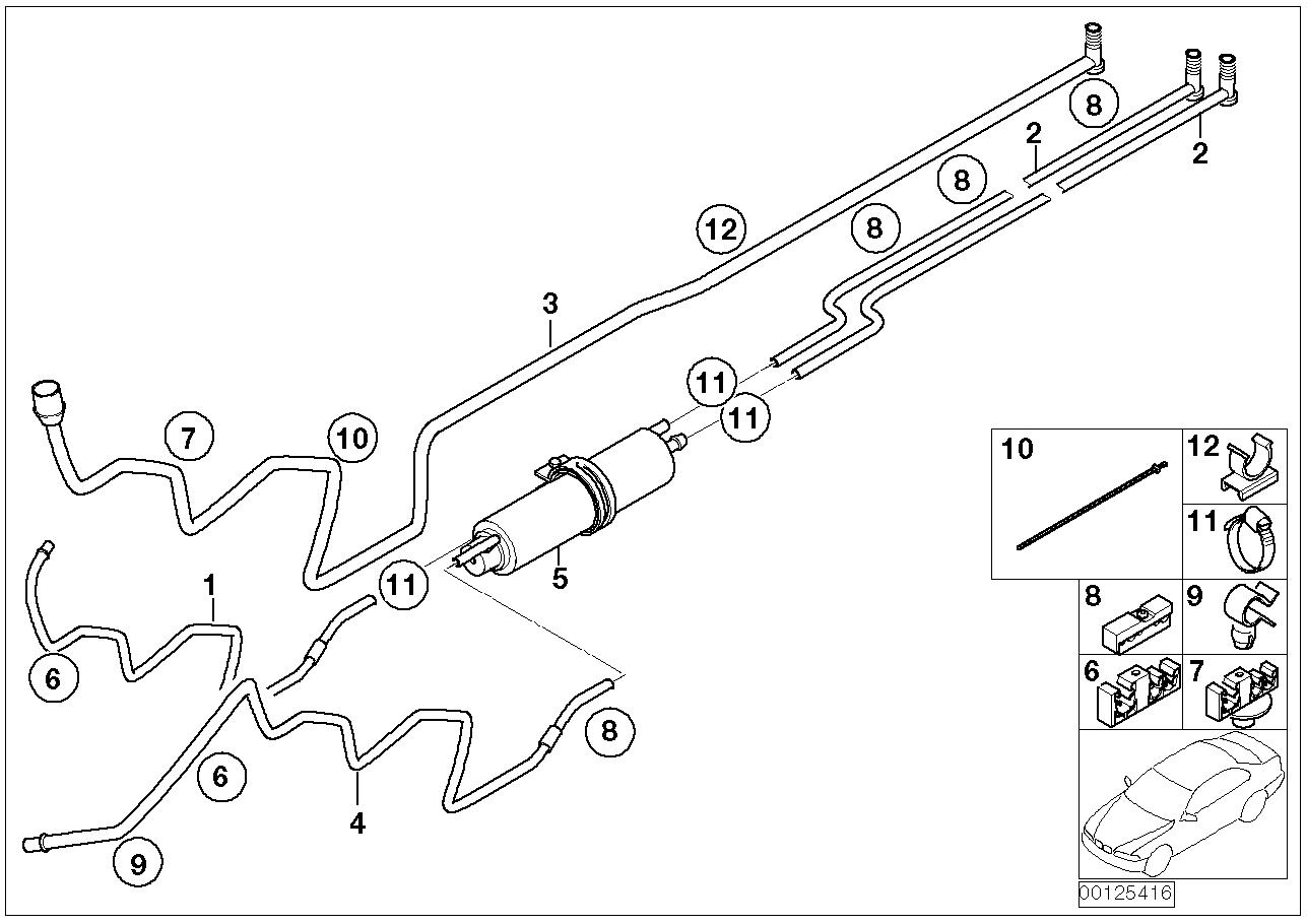 BMW 16 12 6 750 475 - Filtru combustibil www.parts5.com