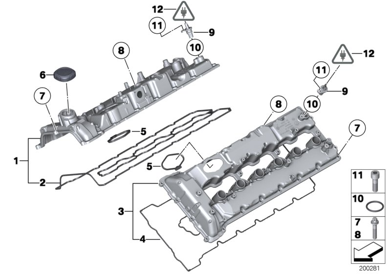 BMW 11 12 8 507 153 - Buson,umplere ulei www.parts5.com