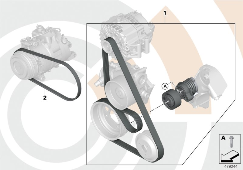 BMW 11 28 7 631 825 - Curea transmisie cu caneluri www.parts5.com