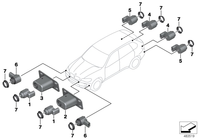 BMW 66 20 9 270 491 - Sensor, auxiliar de aparcamiento www.parts5.com