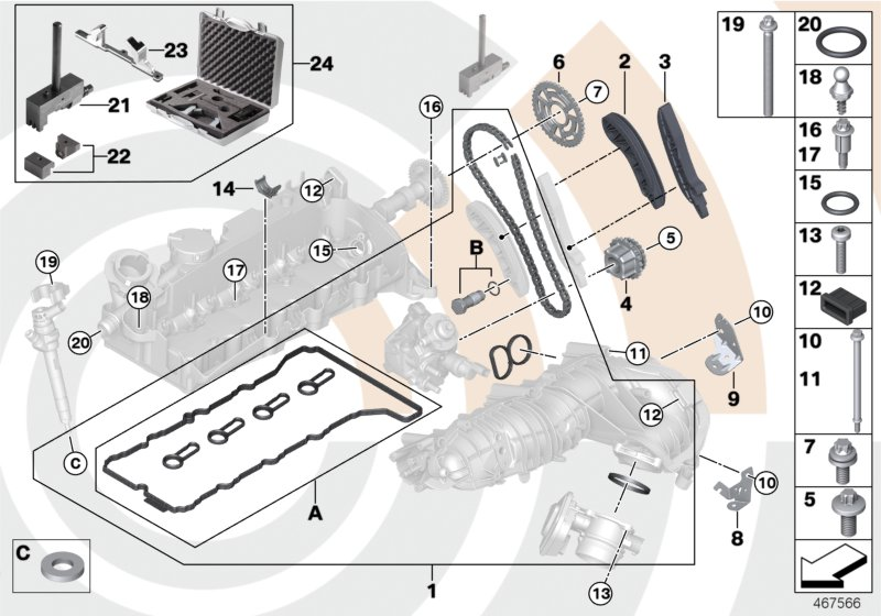 Mini 13 52 7 797 906 - Chit lant de distributie www.parts5.com