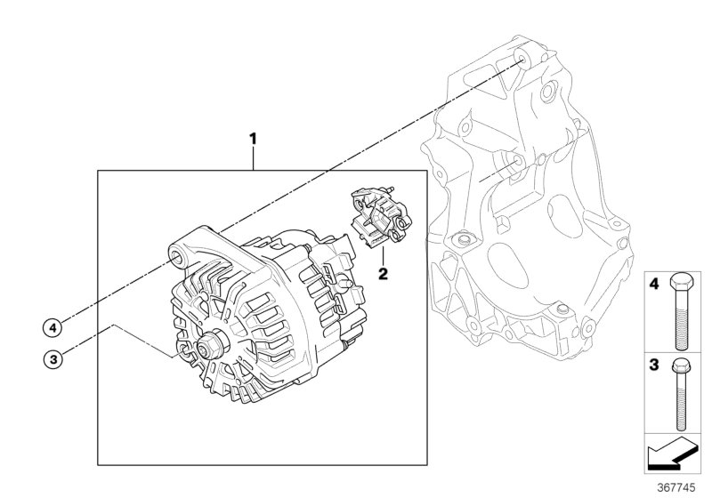 Mini 12 31 7 802 619 - Hihnapyörä, laturi www.parts5.com