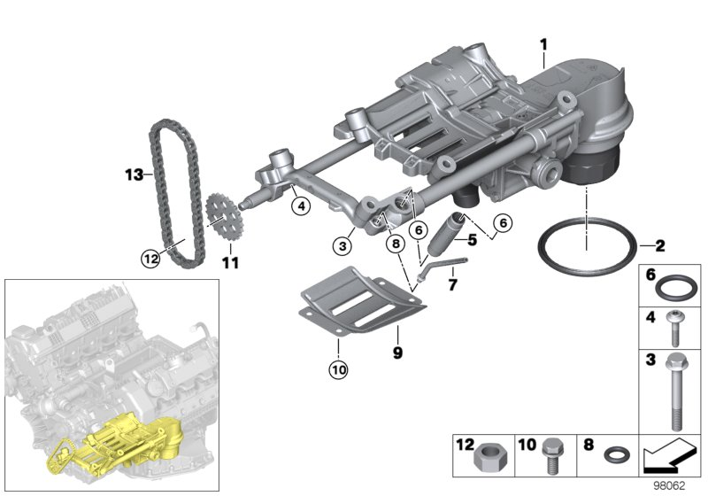 BMW 11417508288 - Seal, oil pump parts5.com