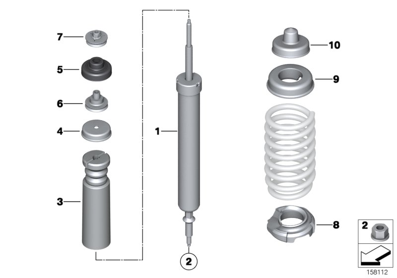 BMW 33 50 6 771 737 - Top Strut Mounting parts5.com