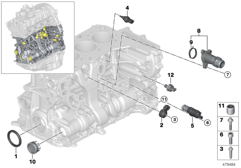 BMW 11 11 8 604 931 - Shaft Seal, crankshaft parts5.com