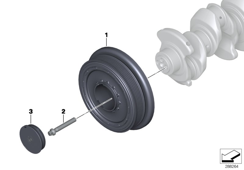 BMW 11 23 8 651 643 - Centering Bolt, crankshaft pulley www.parts5.com