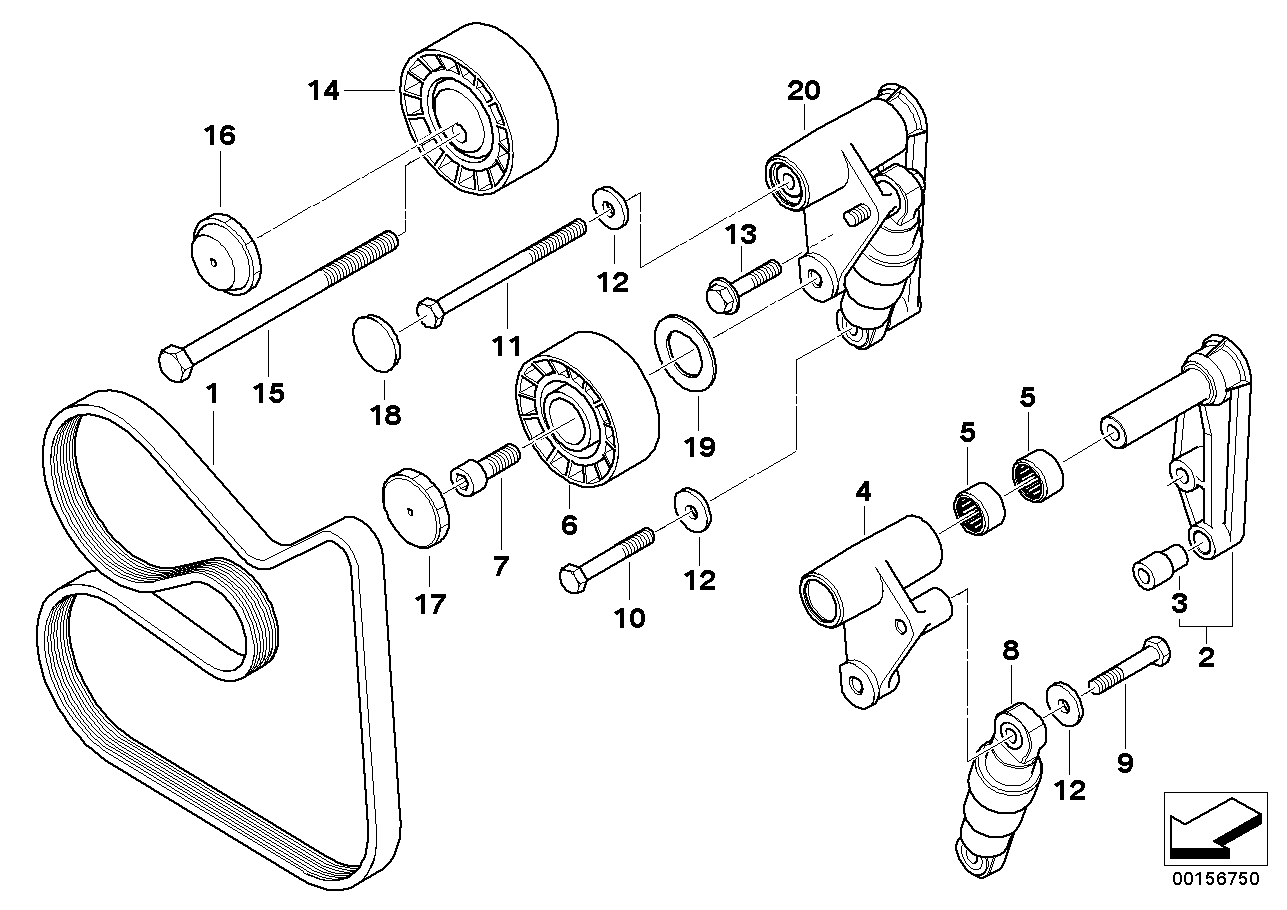 Mini 11287837898 - Пистов ремък www.parts5.com