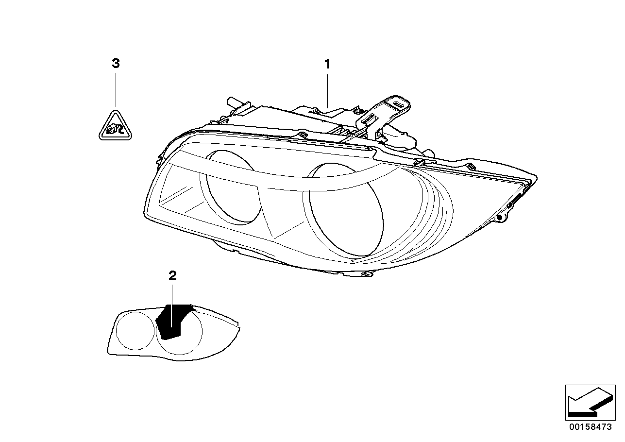 BMW 61132359991 - Plug, headlight parts5.com