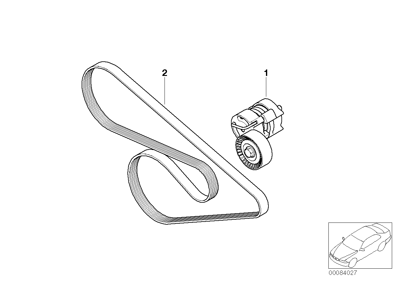 BMW 11 28 7 524 267 - Τεντωτήρας ιμάντα, ιμάντας poly-V www.parts5.com