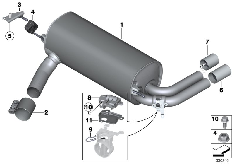 Mini 07119904024 - Гайка, изпускателен колектор www.parts5.com