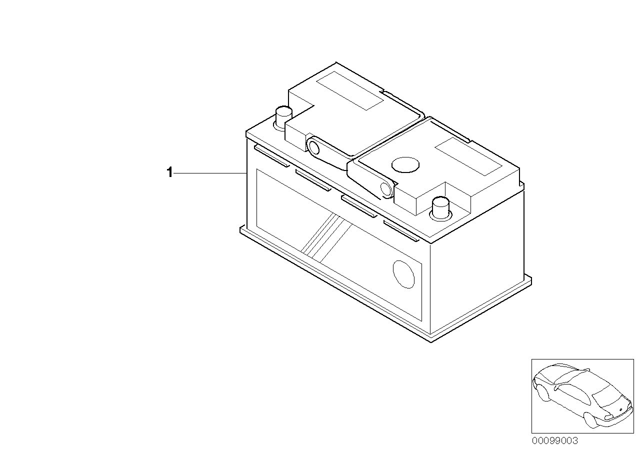 BMW 61217604816 - Starter Battery parts5.com