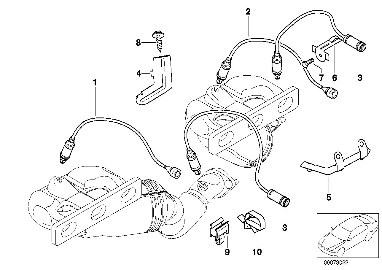 BMW 11 78 1 437 586 - Lambda probe fixings: 1  pcs. www.parts5.com