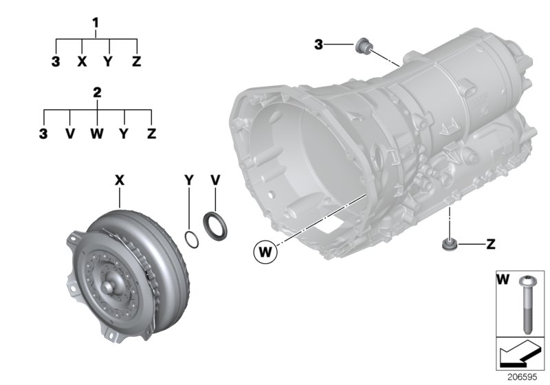 BMW 24408632175 - Torque Converter www.parts5.com