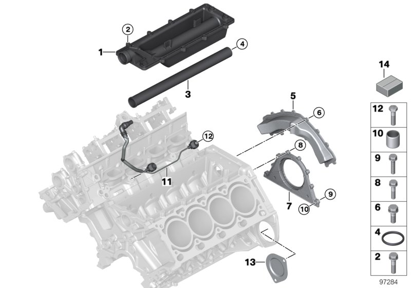 BMW 11 14 7 512 101 - Shaft Seal, crankshaft www.parts5.com