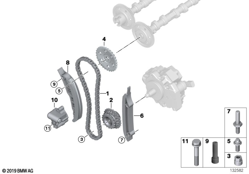 BMW 11 31 8 506 869 - Chit lant de distributie www.parts5.com