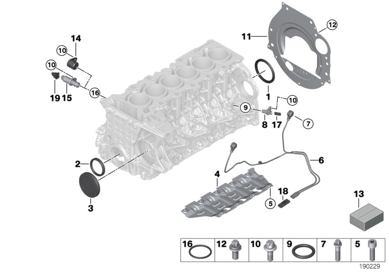 BMW 11 11 7 587 168 - Pierścień uszczelniający wału, wał korbowy www.parts5.com