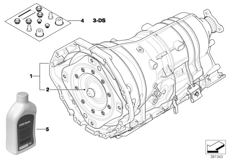 BMW 24 00 7 592 403 - Automatic Transmission www.parts5.com