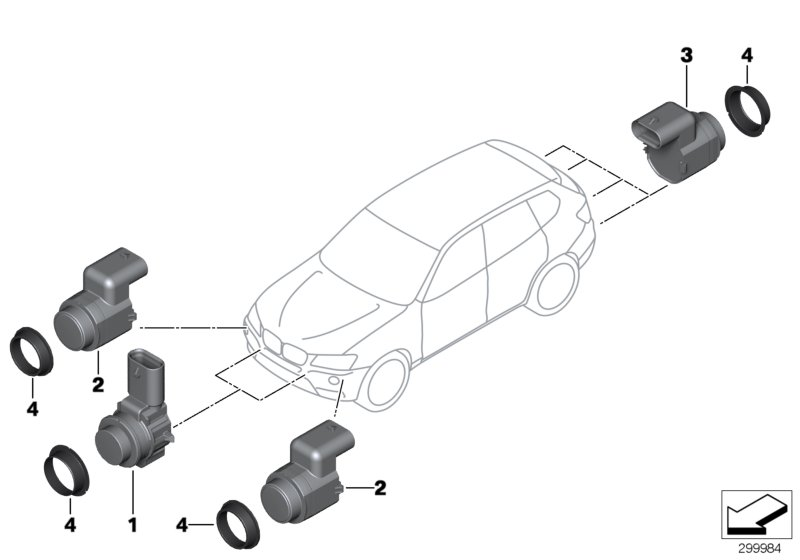 BMW 66 20 9 142 219 - Sensor, parking assist parts5.com