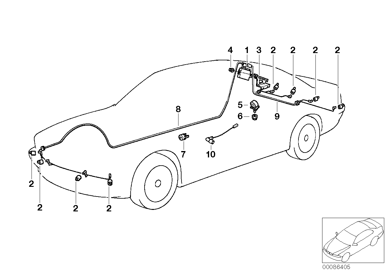 BMW 66 20 6 989 099 - Czujnik zbliżeniowy www.parts5.com