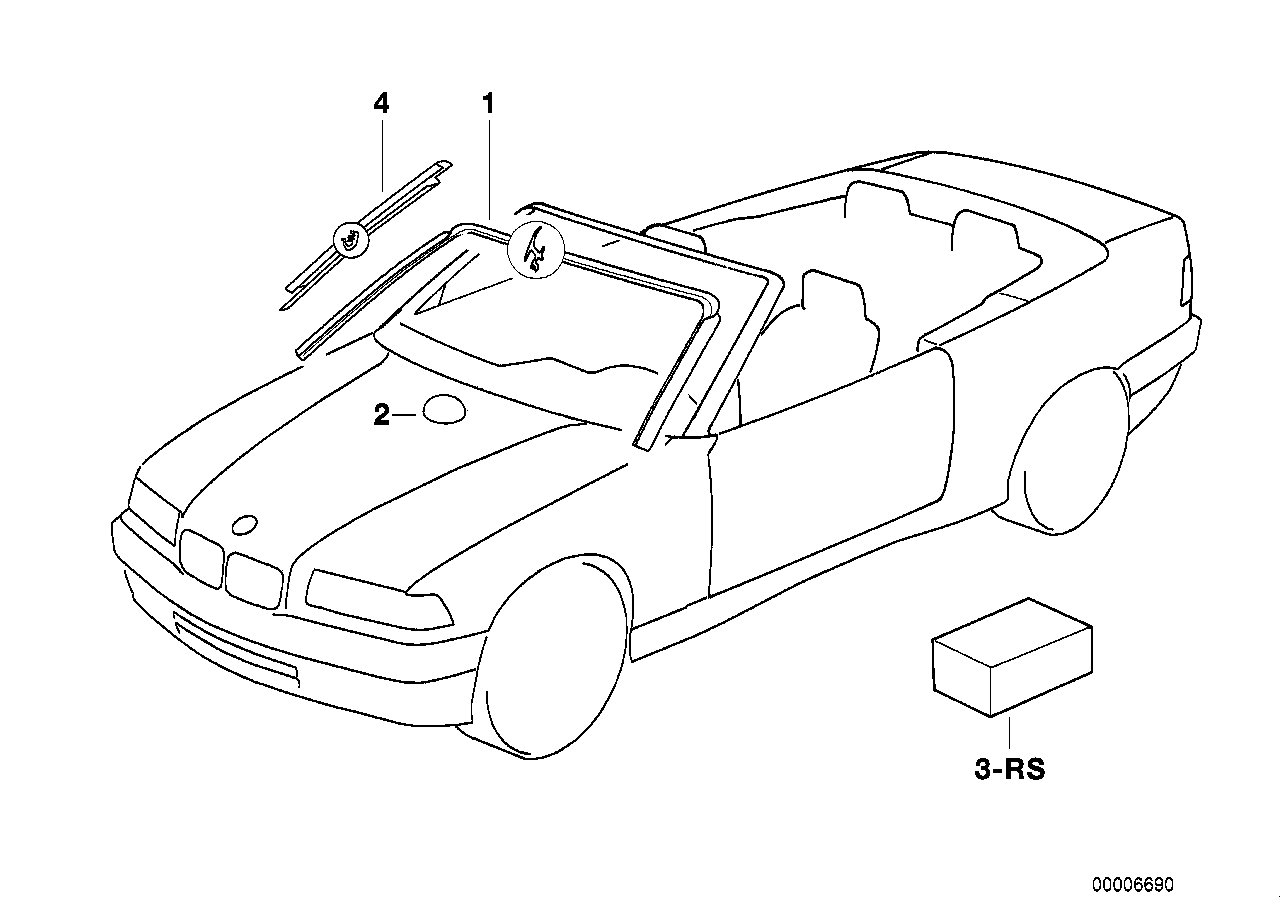 BMW 51311925433 - Retaining Clip, windows www.parts5.com