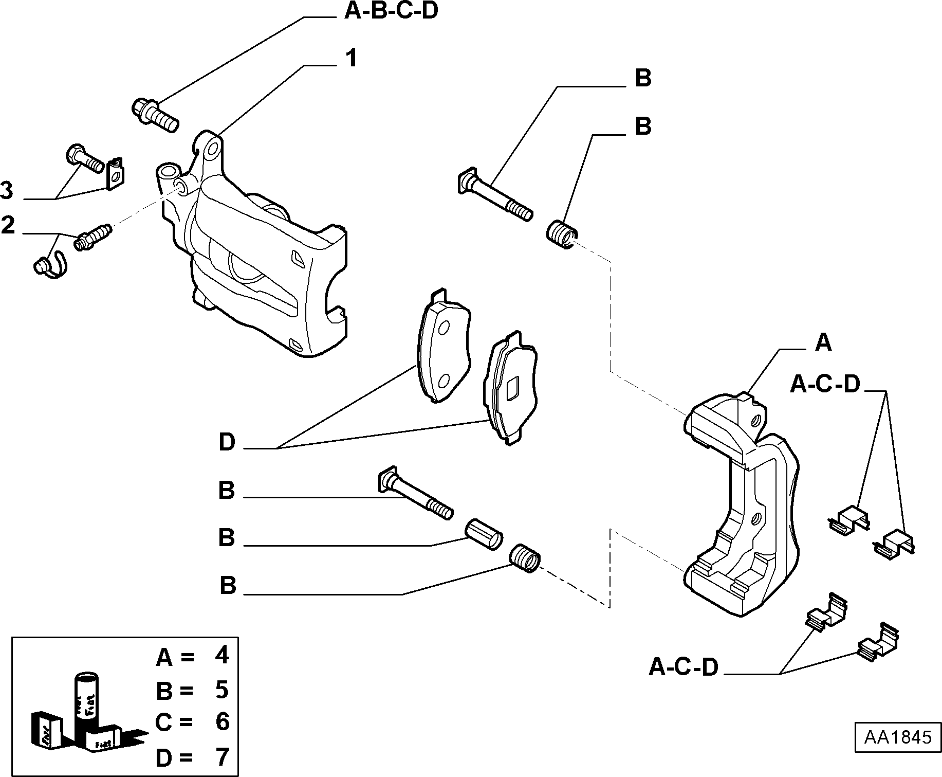 FIAT / LANCIA 77365008 - Set za popravku, kočione čeljusti www.parts5.com