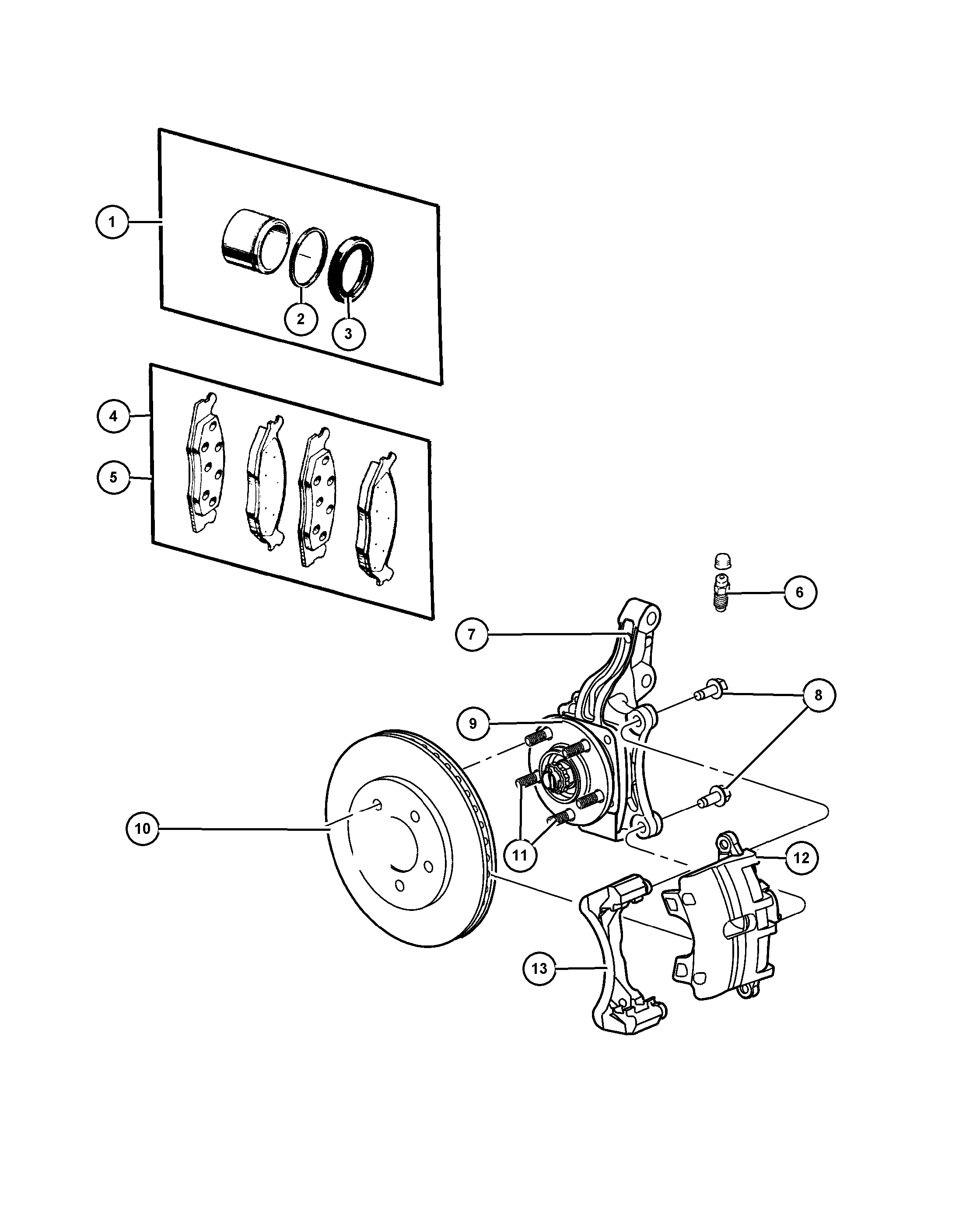 Chrysler 5191 212AA - Set reparatie, etrier www.parts5.com