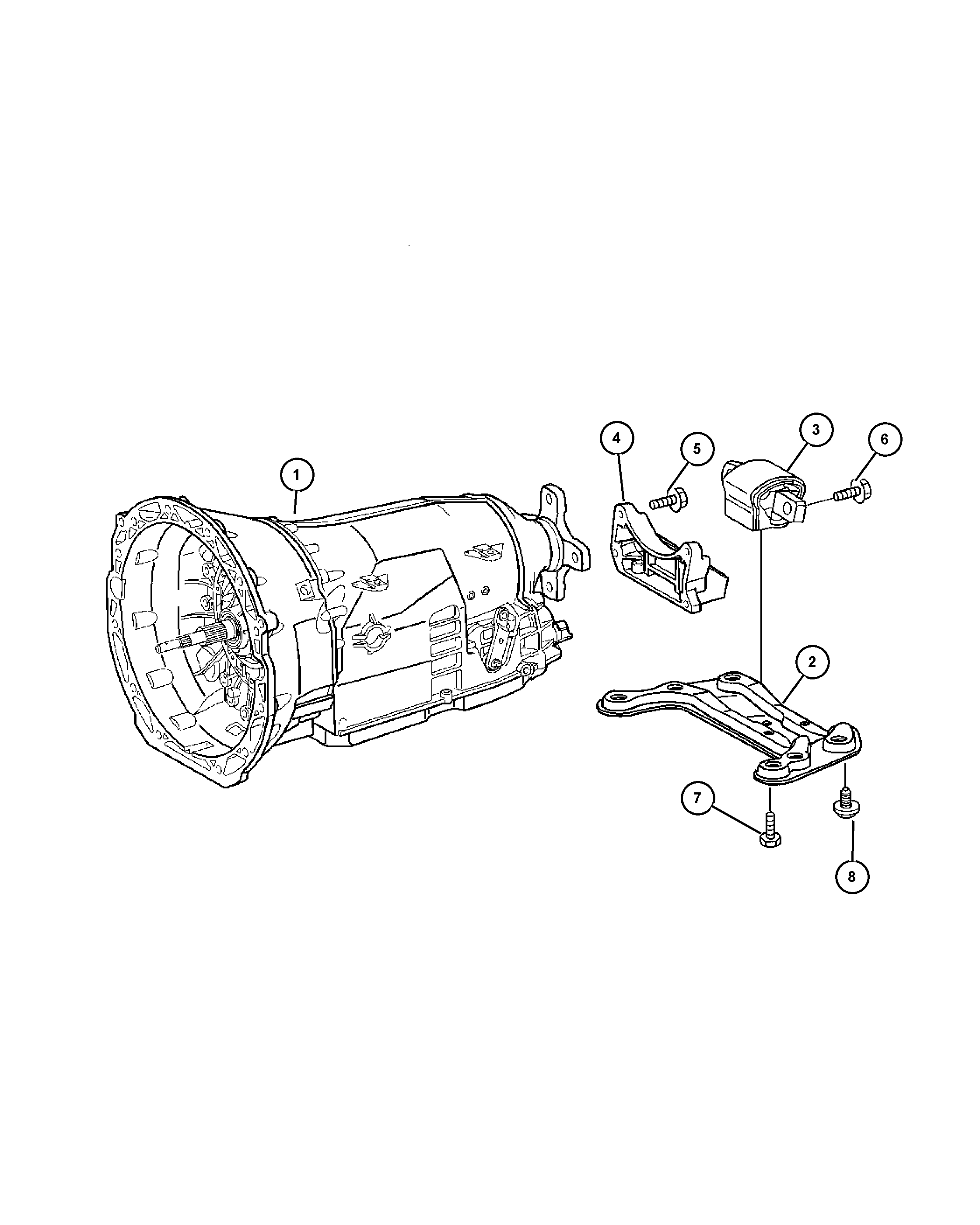 Chrysler 5101 457AA - Подвеска, ступенчатая коробка передач www.parts5.com