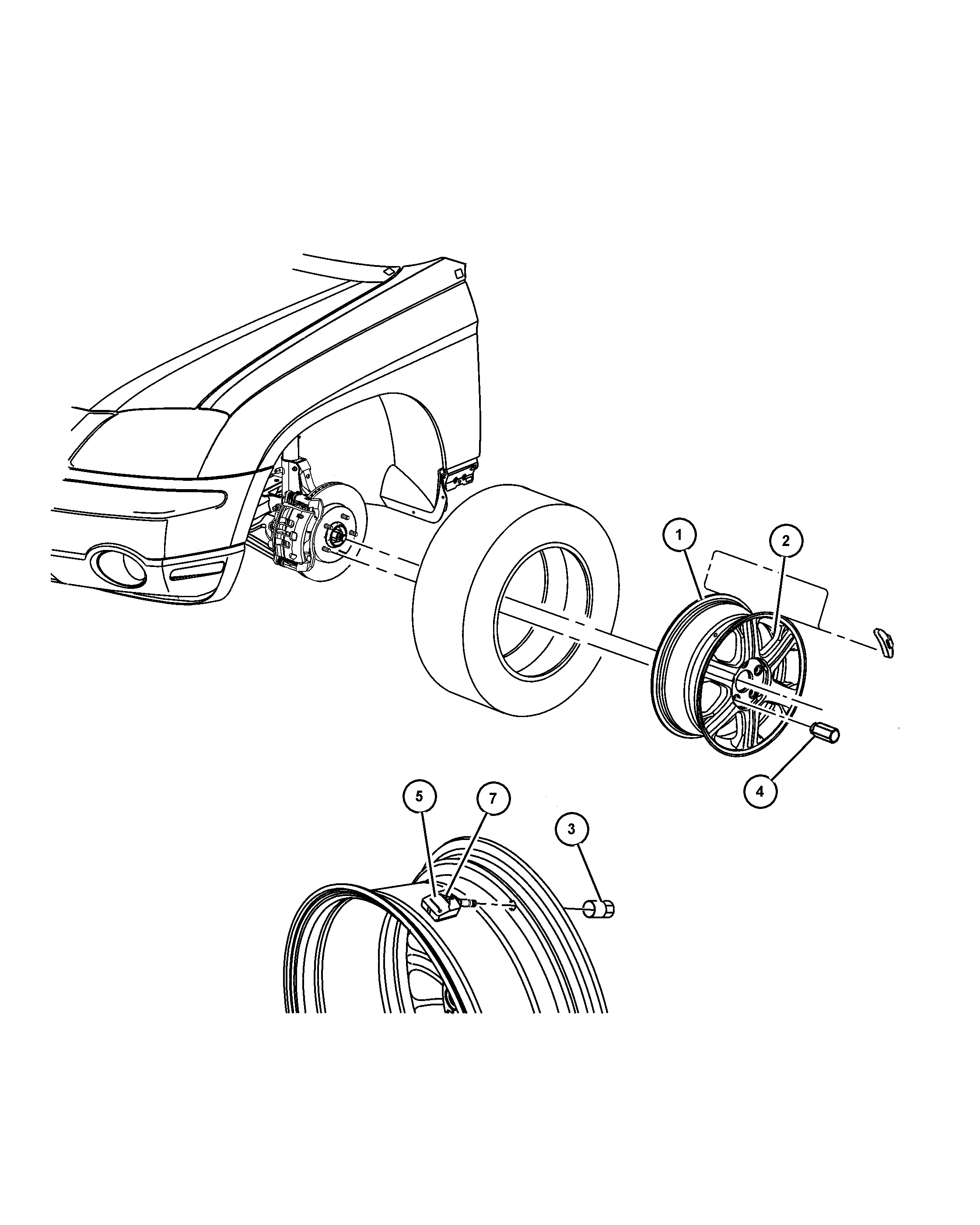 Jeep 52088 990AC - Αισθητήρας τροχού, σύστημα ελέγχου πίεσης ελαστικών www.parts5.com