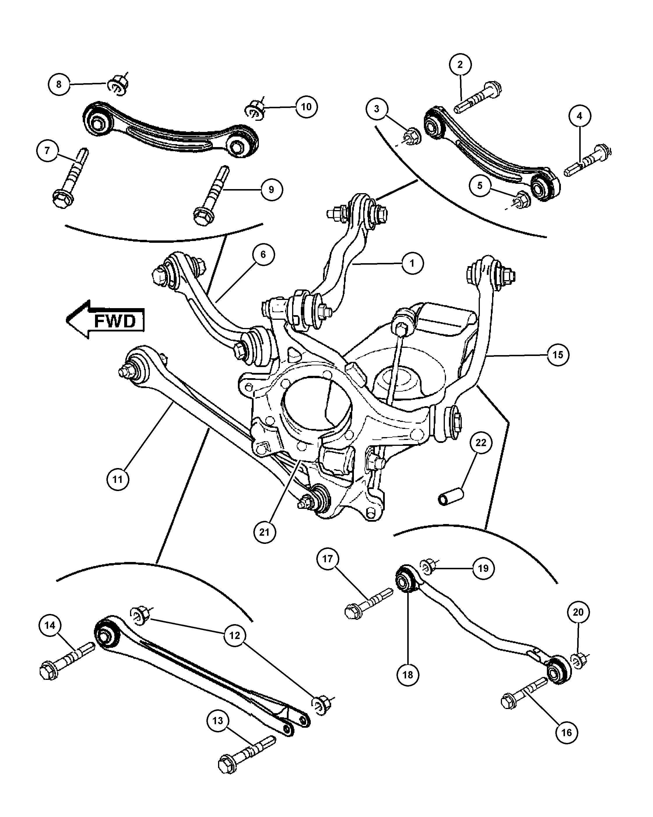 Chrysler 4782 836AB - Brat, suspensie roata www.parts5.com