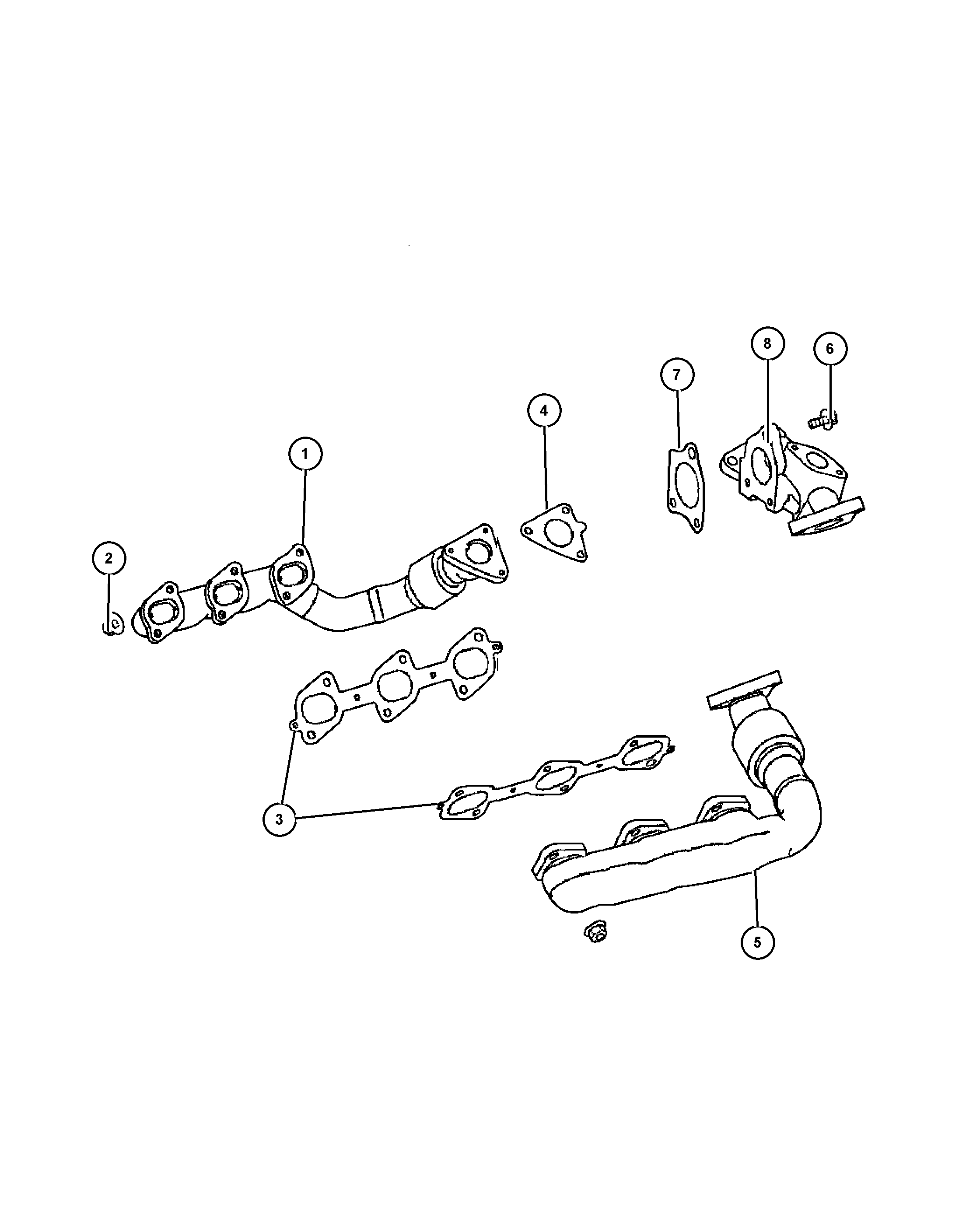 Jeep 5175 748AA - Těsnění, kolektor výfukových plynů www.parts5.com