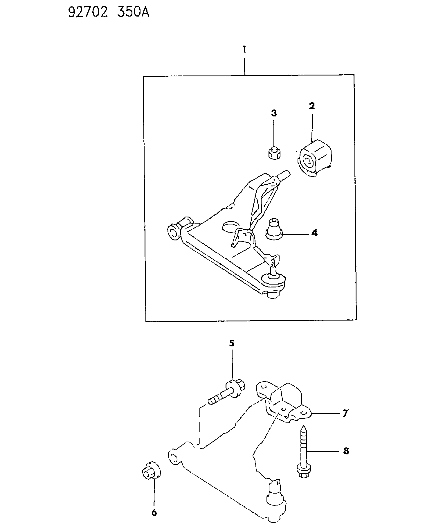 Mitsubishi MB90 7163 - Рычаг подвески колеса www.parts5.com