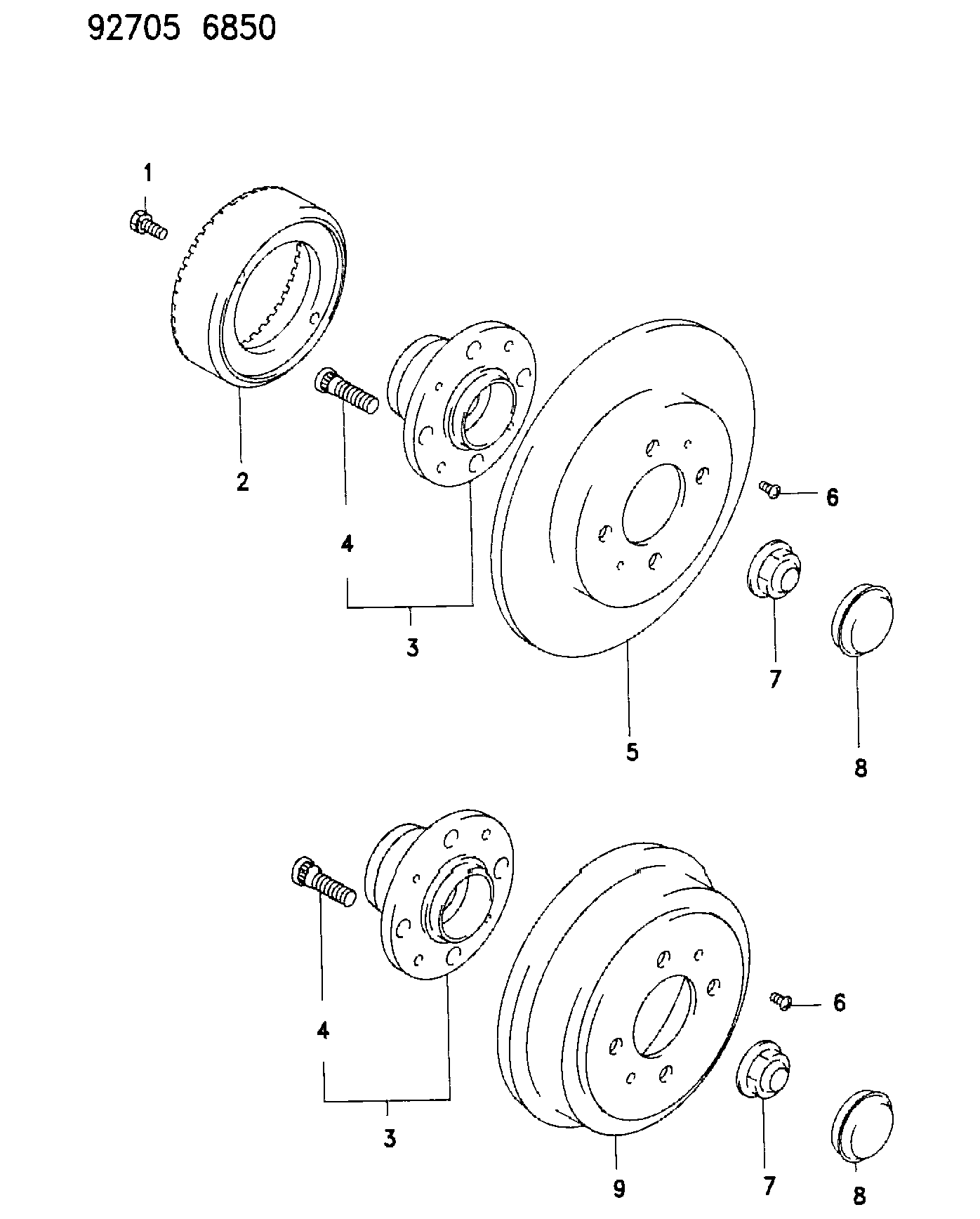 Mitsubishi MB80 8031 - Wheel Stud parts5.com