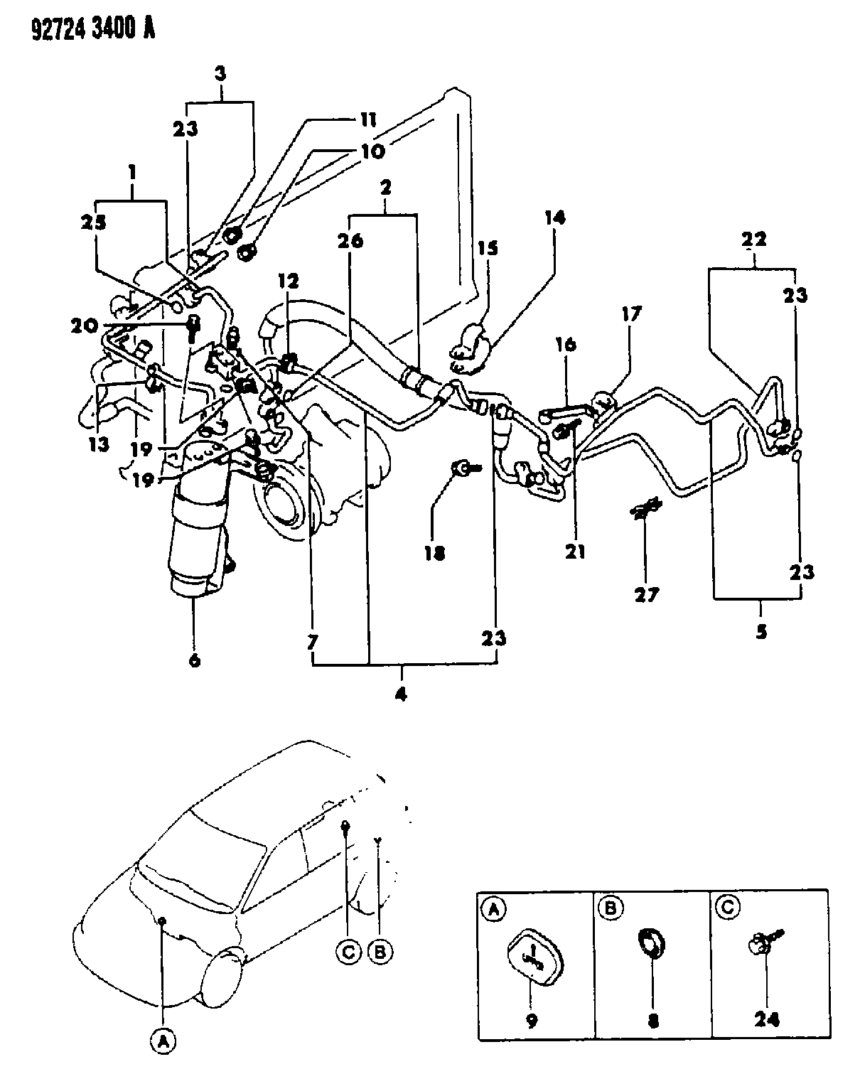 Mitsubishi MB-899497 - Vysúżač klimatizácie www.parts5.com