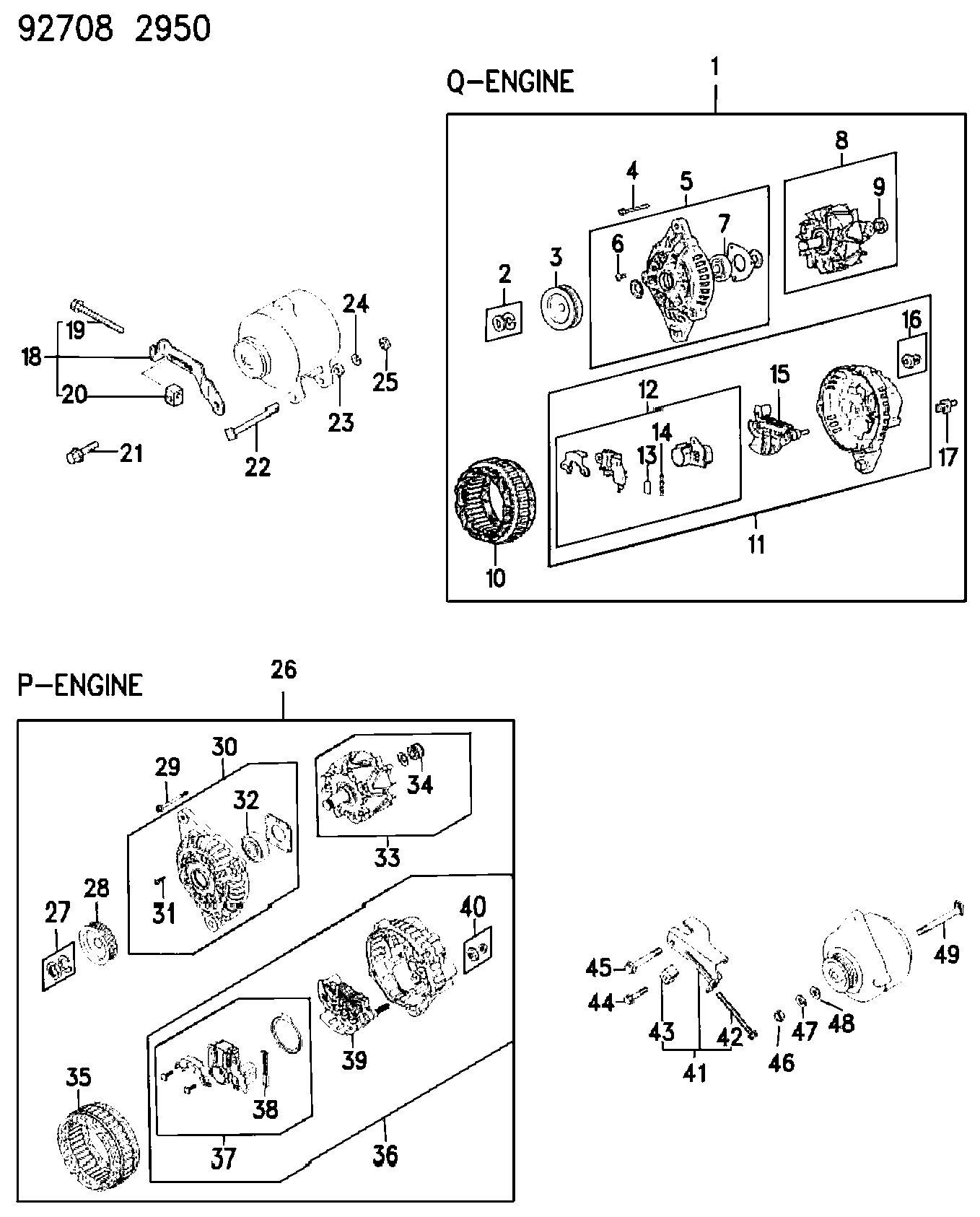 Mitsubishi MD61 1928 - Колектор, генератор www.parts5.com