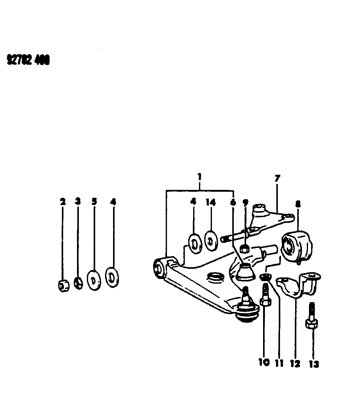 Mitsubishi MB430350* - Шаровая опора, несущий / направляющий шарнир www.parts5.com