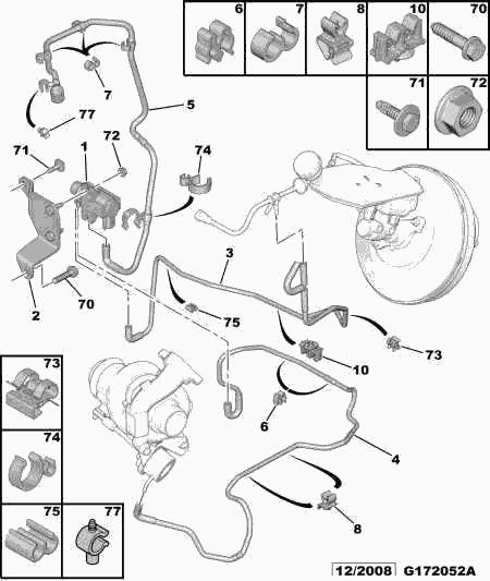 PEUGEOT 1618,QK - Преобразователь давления, управление ОГ www.parts5.com