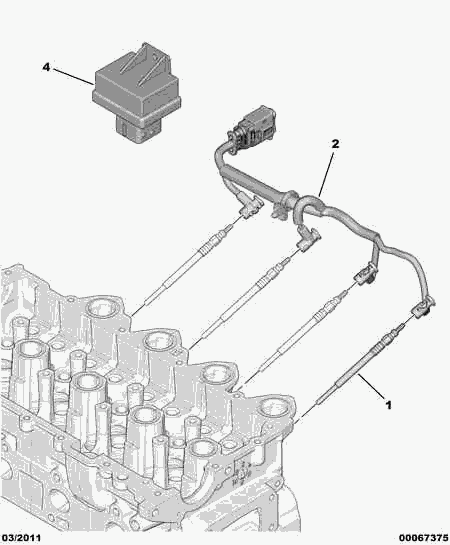 CITROËN/PEUGEOT 5960 F9 - Bujie incandescenta www.parts5.com